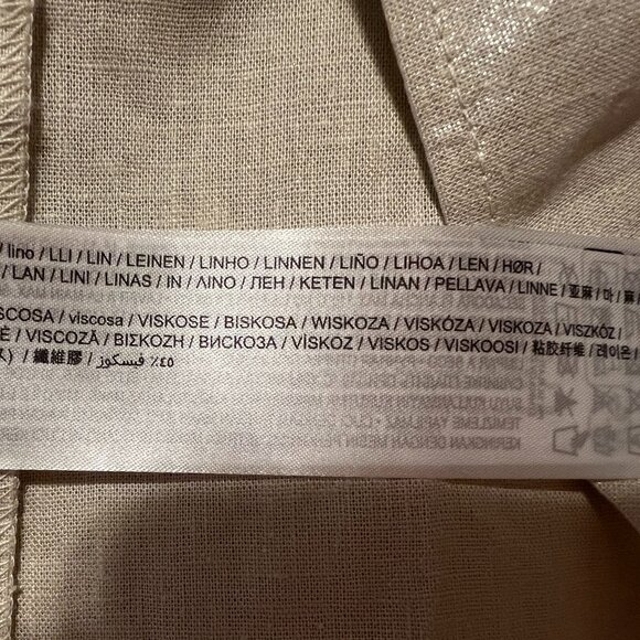 NEW- MANGO Linen Maxi Dress V-Neck, S - Picture 9 of 11